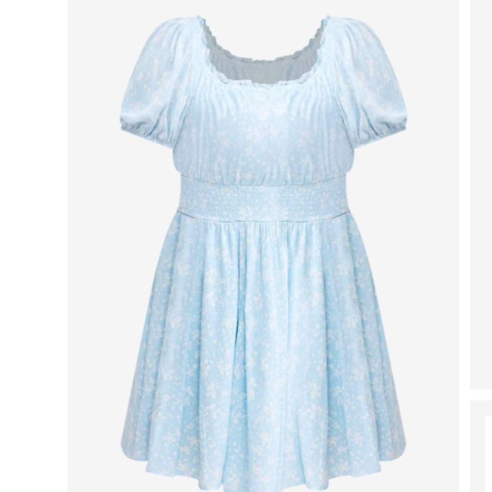 Torrid crinkle gauze puff sleeve romper
